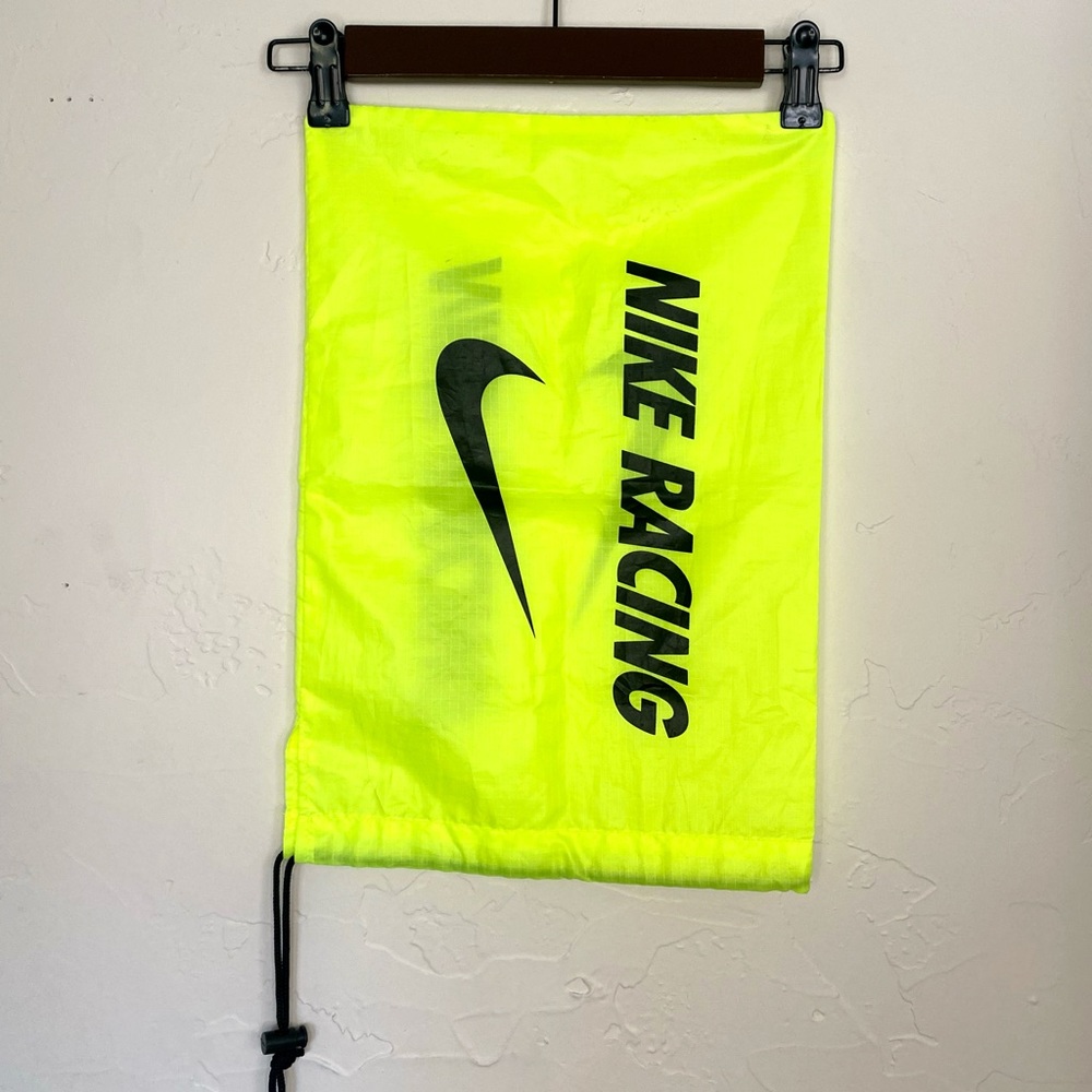 Nike Racing Neon Yellow Drawstring Bag Racing Shoe Bag
